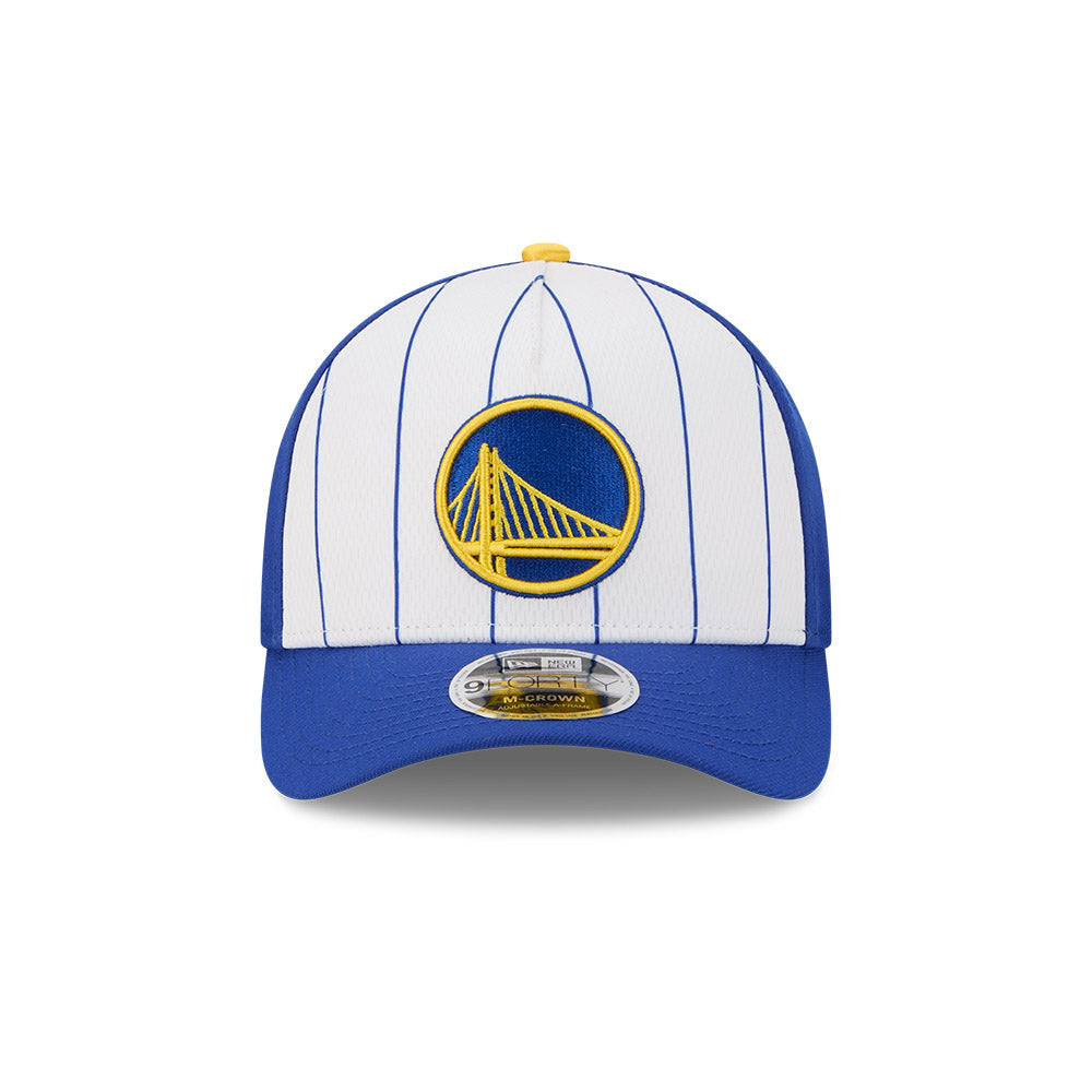 Golden State Warriors Hat - 2025 Tip-Off 9Forty M-Crown A-Frame Snapback Cap - New Era